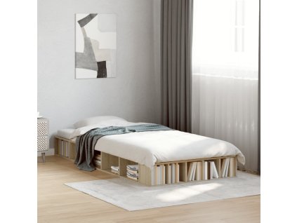 Rám postele dub sonoma 90 x 190 cm kompozitní dřevo 3280526