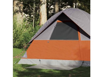 Kempingový stan kopule pro 2 osoby oranžový nepromokavý 94693