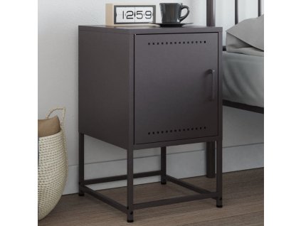 Noční stolek černý 36 x 39 x 60,5 cm ocel 846446