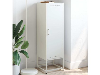 Skříň highboard bílá 36 x 39 x 123 cm ocel 846529