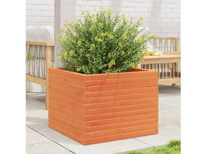 Zahradní truhlík voskově hnědý 60 x 60 x 46 cm masivní borovice 3282411