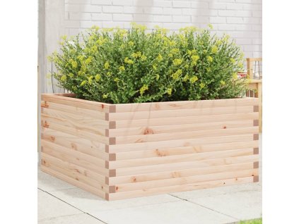 Zahradní truhlík 90 x 90 x 46 cm masivní borovice 3282424