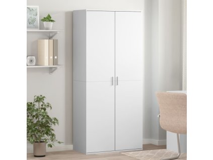 Botník bílý 80 x 39 x 178 cm kompozitní dřevo 3276672