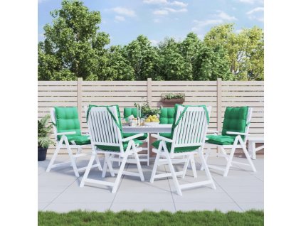 Podušky na židli s nízkým opěradlem 6 ks zelené oxfordská látka 377688