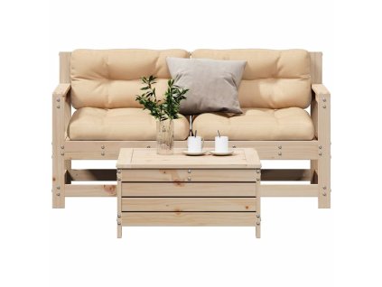 3dílná zahradní sedací souprava s poduškami masivní borovice 3250764
