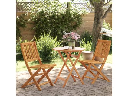 3dílný skládací bistro set masivní akáciové dřevo 3295253
