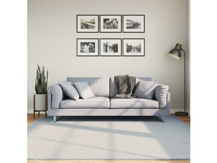 Koberec HUARTE krátký vlas měkký a pratelný modrý 200x200 cm 375137