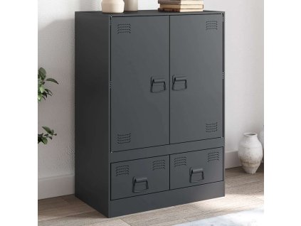 Highboard antracitový 67 x 39 x 95 cm ocel 841807