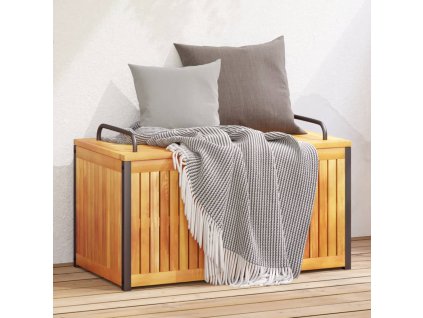 Zahradní box na podušky 85x45x45/53 cm masivní akácie a ocel 367608