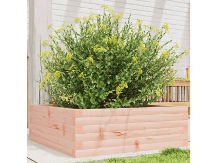 Zahradní truhlík 70 x 70 x 23 cm masivní dřevo douglasky 847196