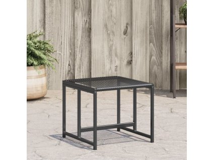 Zahradní stoličky 4 ks černé polyratan 4008579