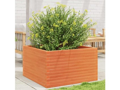 Zahradní truhlík voskově hnědý 80 x 80 x 46 cm masivní borovice 3282421