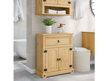 Koupelnová skříňka Corona 70 x 33 x 80 cm masivní borové dřevo 4013404