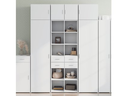 Skříň highboard bílá 70 x 42,5 x 185 cm kompozitní dřevo 3281462