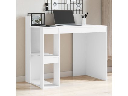 Kancelářský stůl bílý 103,5 x 56,5 x 94 cm kompozitní dřevo 847975