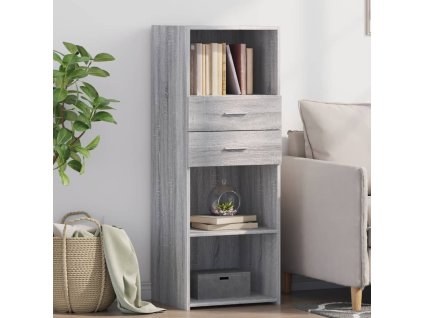 Skříň highboard šedá sonoma 45 x 42,5 x 124 cm kompozitní dřevo 846171