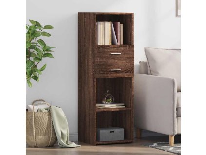 Skříň highboard hnědý dub 40 x 42,5 x 124 cm kompozitní dřevo 846165