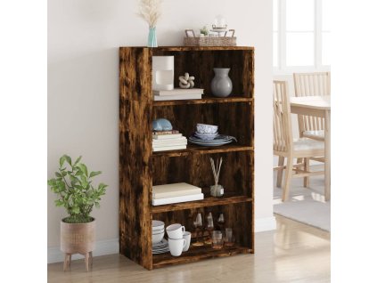 Skříň highboard kouřový dub 70 x 41 x 124 cm kompozitní dřevo 846408