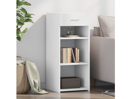 Příborník bílý 40 x 42,5 x 93 cm kompozitní dřevo 846313