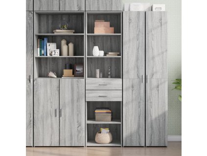 Skříň highboard šedá sonoma 50 x 42,5 x 185 cm kompozitní dřevo 3281460