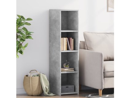 Skříň highboard betonově šedá 30 x 41 x 124 cm kompozitní dřevo 846379