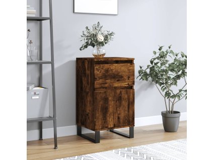 Příborník kouřový dub 40 x 35 x 70 cm kompozitní dřevo 831174