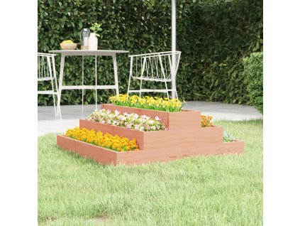 Truhlík 80 x 80 x 27 cm masivní dřevo douglasky 823897