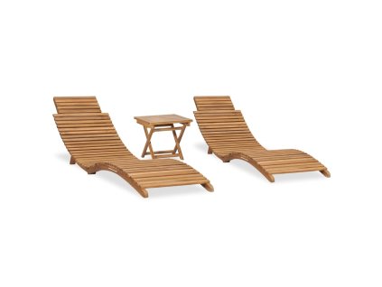3dílný skládací zahradní sedací souprava masivní teakové dřevo 3059960