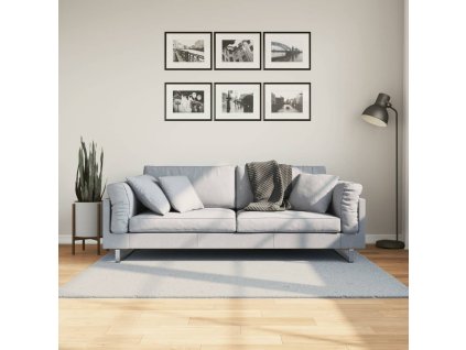 Koberec HUARTE krátký vlas měkký a pratelný modrý 120x170 cm 375133
