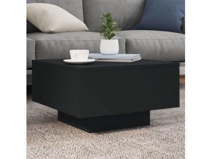 Konferenční stolek s LED osvětlením černý 55 x 55 x 31 cm 836575