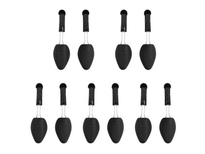 Napínáky na boty 5 párů černé EU 35–38 plast 155253