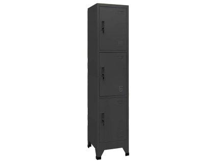 Uzamykatelná skříň antracitová 38 x 45 x 180 cm ocel 339783