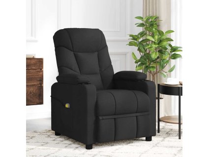 Polohovací křeslo černé textil 348531