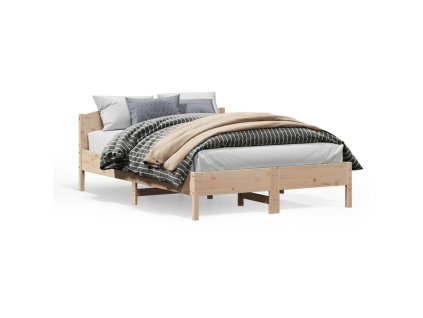 Postel bez matrace 120 x 200 cm masivní borovice 842598