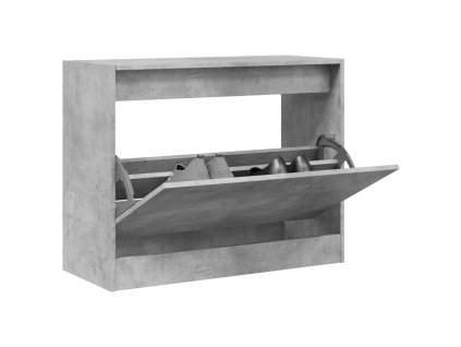 Botník betonově šedý 80 x 34 x 63 cm kompozitní dřevo 839962