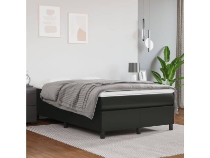 Rám postele s boxspringem černý 120 x 200 cm umělá kůže 3121035