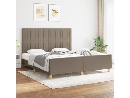 Rám postele bez matrace taupe 180 x 200 cm textil 3125239