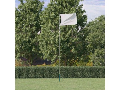 Teleskopický stožár stříbrný 5,5 m hliník 153563