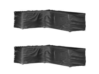 Plachty na zahradní nábytek tvar L 2 ks 16 oček 210x260x80 cm 3155379