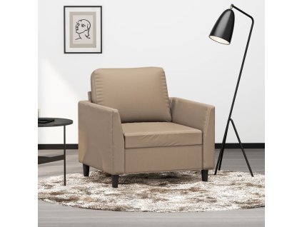 Křeslo cappuccino 60 cm umělá kůže 359327