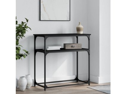 Konzolový stolek černý 75 x 35,5 x 75 cm kompozitní dřevo 834070