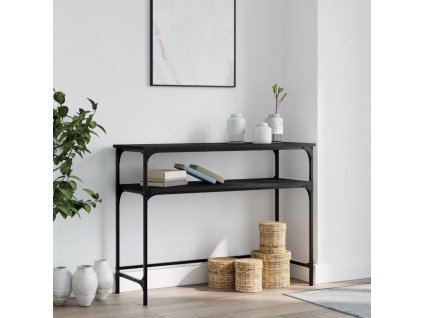 Konzolový stolek černý 100 x 35,5 x 75 cm kompozitní dřevo 834045