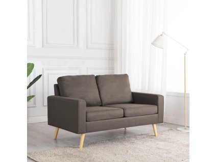 2místná pohovka taupe textil 288711