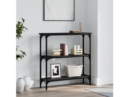 Konzolový stolek černý 75 x 22,5 x 75 cm kompozitní dřevo 834030