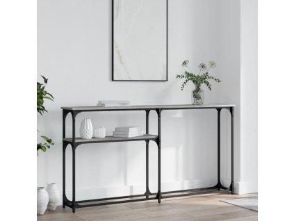 Konzolový stolek šedý sonoma 145x22,5x75 cm kompozitní dřevo 834098