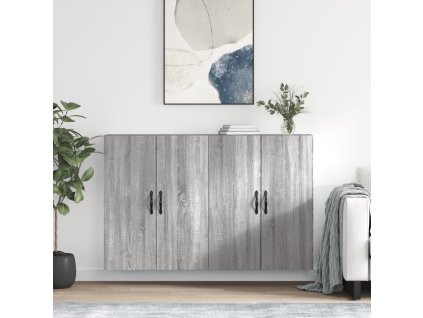 Nástěnné skříňky 2 ks šedé sonoma kompozitní dřevo 3197895