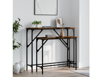 Konzolové stolky 2 ks kouřový dub kompozitní dřevo 834142