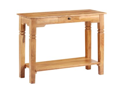 Konzolový stolek 100 x 40 x 76 cm masivní akáciové dřevo 338033