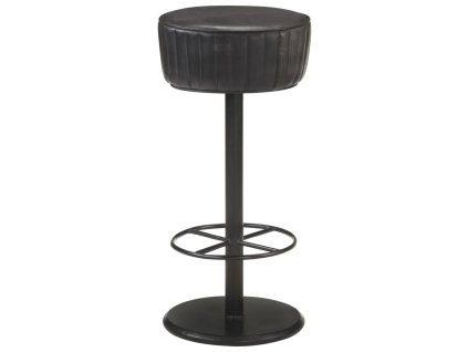 Barová stolička černá pravá kůže 321872