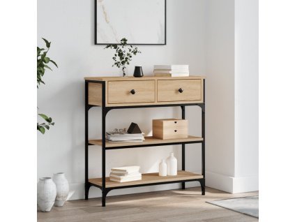 Konzolový stolek dub sonoma 72,5 x 25 x 75 cm kompozitní dřevo 834186